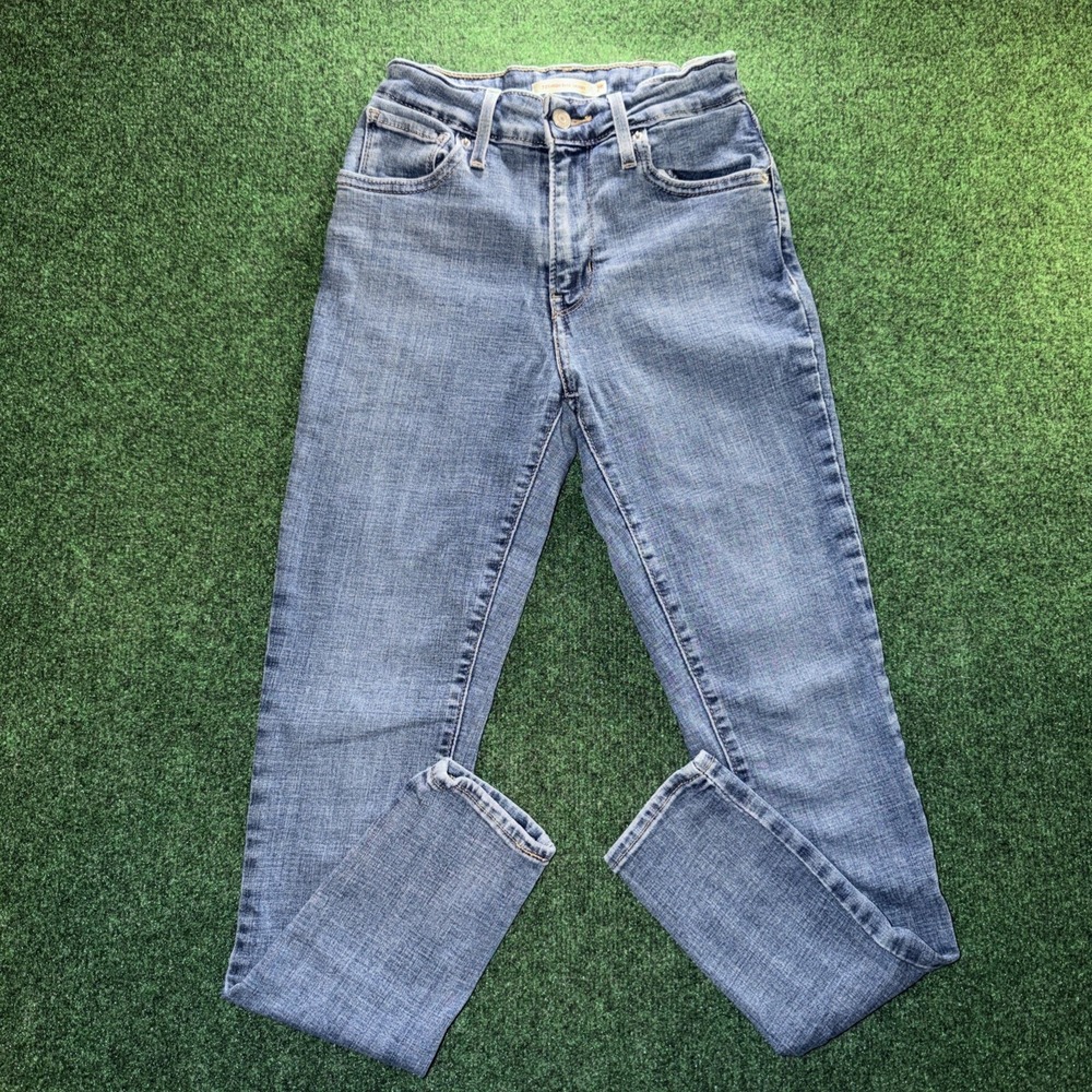 Levi's 721 High Rise Skinny Jeans Womens Size 25W 28L Blue Jeans